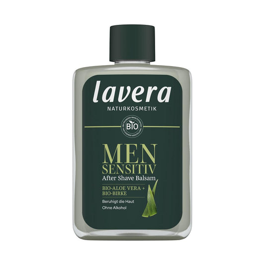 lavera Men sensitiv After Shave Balm - nourishes & refreshes - protects against burning, redness & dryness - soothes irritated skin - vegan - natural Beauty and Personal Care lavera