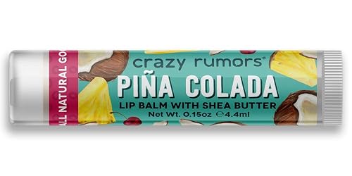 Crazy Rumors Piña Colada Lip Balm. 100% Natural, Vegan, Plant-Based, Made in USA (1-Pack) Beauty & Personal Care Crazy Rumors