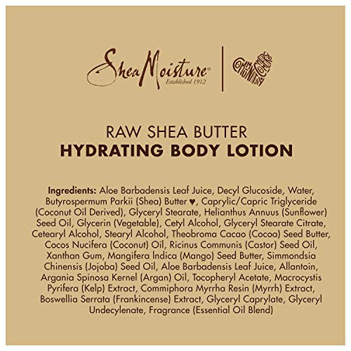 Sheamoisture Hydrating Body Lotion for Dry Skin Raw Shea Butter Paraben Free Lotion 13 oz Beauty & Personal Care SheaMoisture