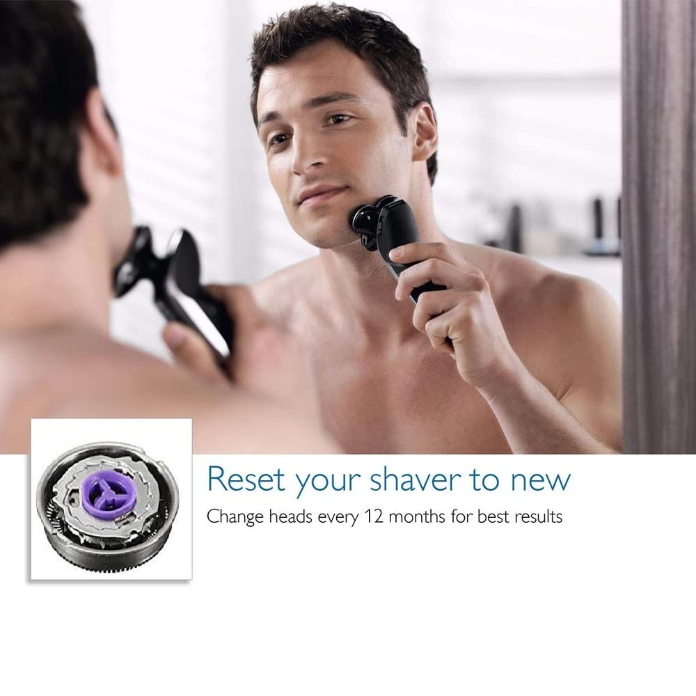 Replacement Shaver Head For Philips Norelco HQ4 HQ3 HQ5 HQ55 HQ56 HQ851 HQ912 HQ136 HQ6900 HQ6940 HQ6868 HQ6970 Razor Blade 3 Pack Beauty and Personal Care Tuchaolan