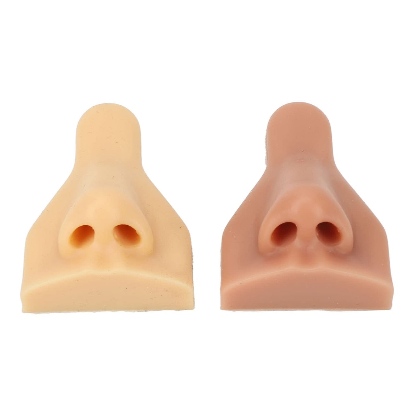 2pcs 3D Nose Model, Soft Silicone Nose Model, Flexible Model Body Part Displays High Simulation Nose Model Body Part Displays for Piercing Practice Beauty and Personal Care Luqeeg