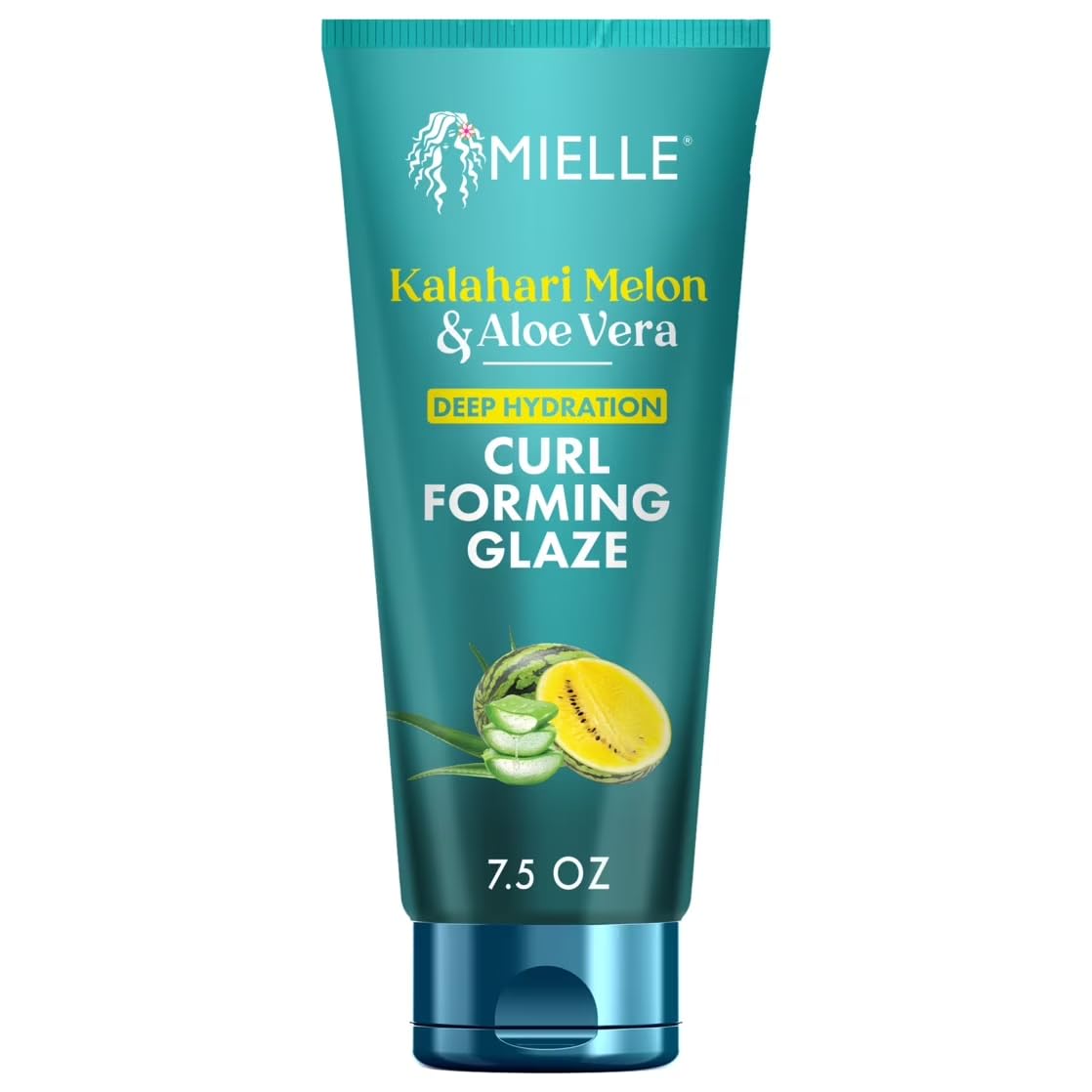 Mielle Organics Curl Forming Glaze - Kalahari Melon & Aloe Vera Deep Hydration Styling Gel for Dry, Curly and Textured Hair - Enhances Curl Definition Beauty & Personal Care Mielle Organics