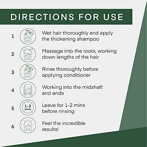Cel Microstem Natural Hair Thickening Shampoo & Conditioner Set (2 x 8 fl oz) - Stem Cell Anti Thinning Shampoo - Professional Grade Biotin - Sulfate