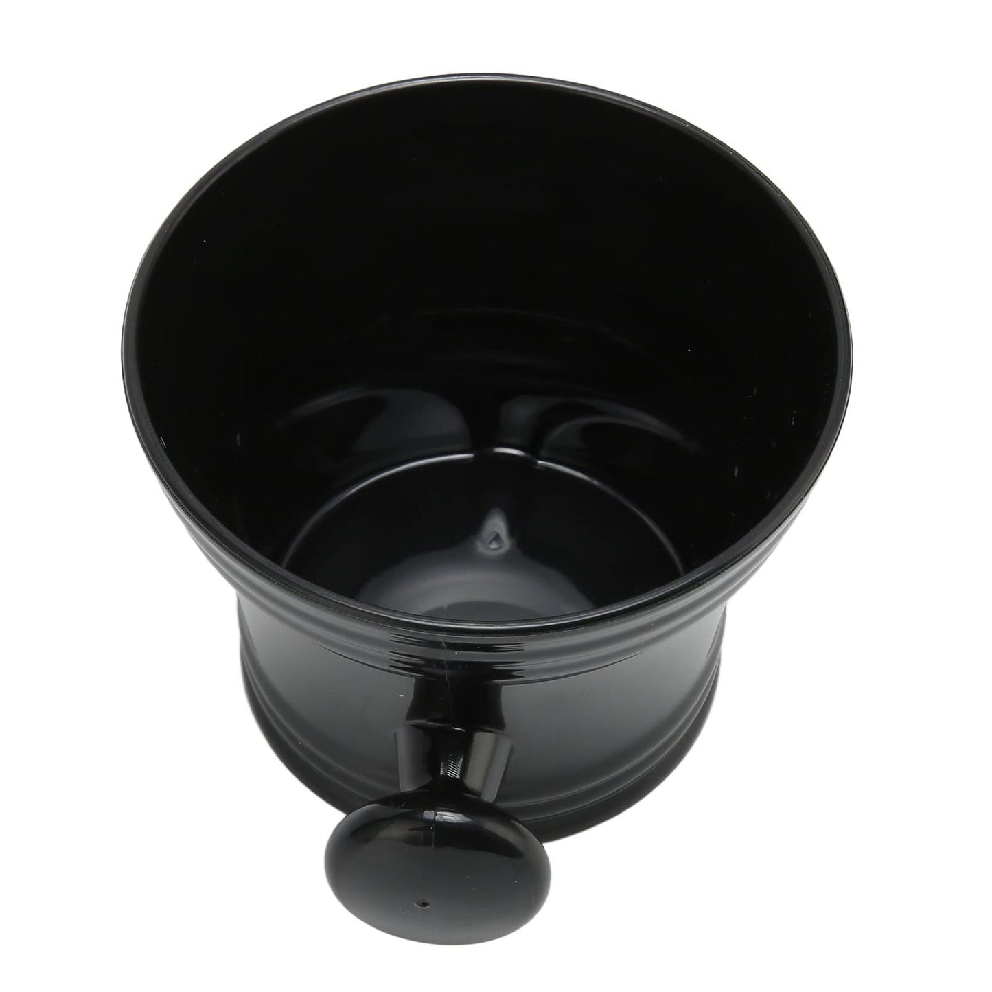 JTLB Black Plastic Large Capacity Shaving Soap Bowl with Handle, Comfortable Grip, Portable Shave Mug for Barber Home Travel, Excellent Material Beauty and Personal Care JTLB