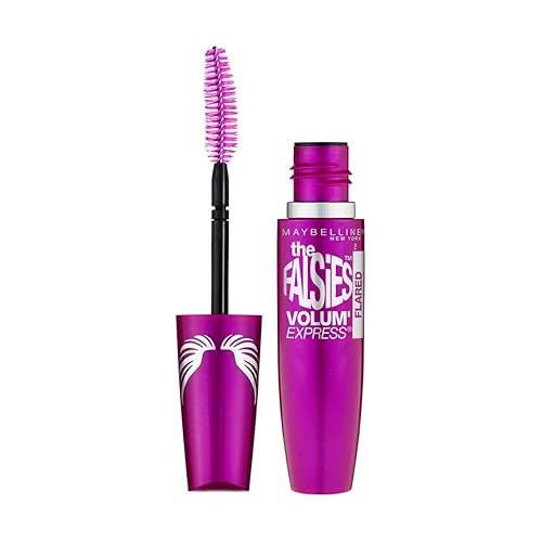 Maybelline Volum' Express The Falsies Flared Washable Mascara, Blackest Black [286], 0.31 oz (Pack of 2) Beauty & Personal Care MAYBELLINE
