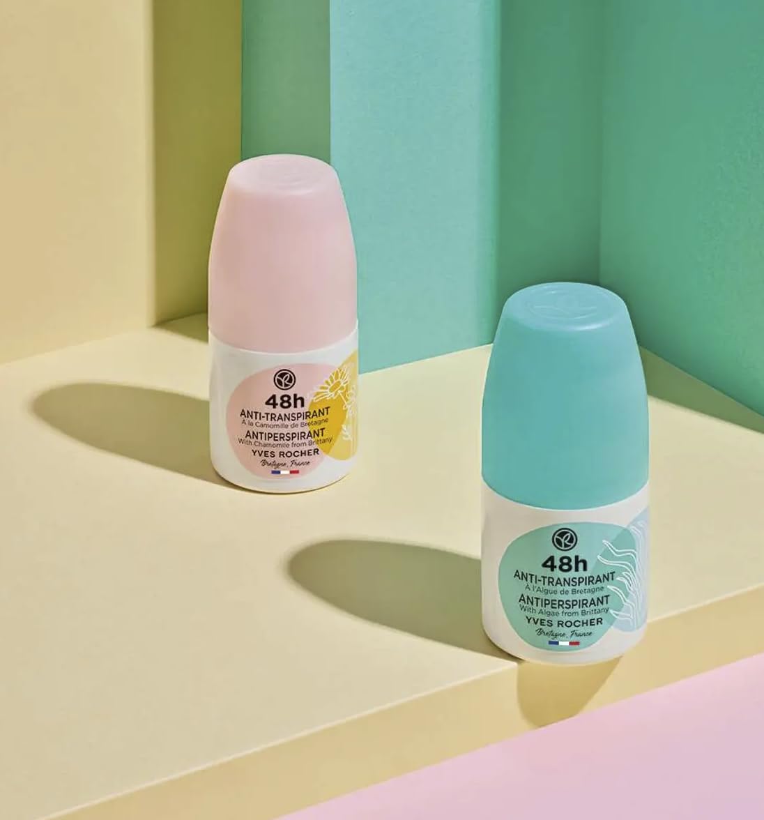 Yves Rocher 48H Antiperspirant Algae from Brittany - Long-Lasting Freshness, No White Marks, Gentle on Skin - 50ml / 1.7flOz Beauty and Personal Care Yves Rocher