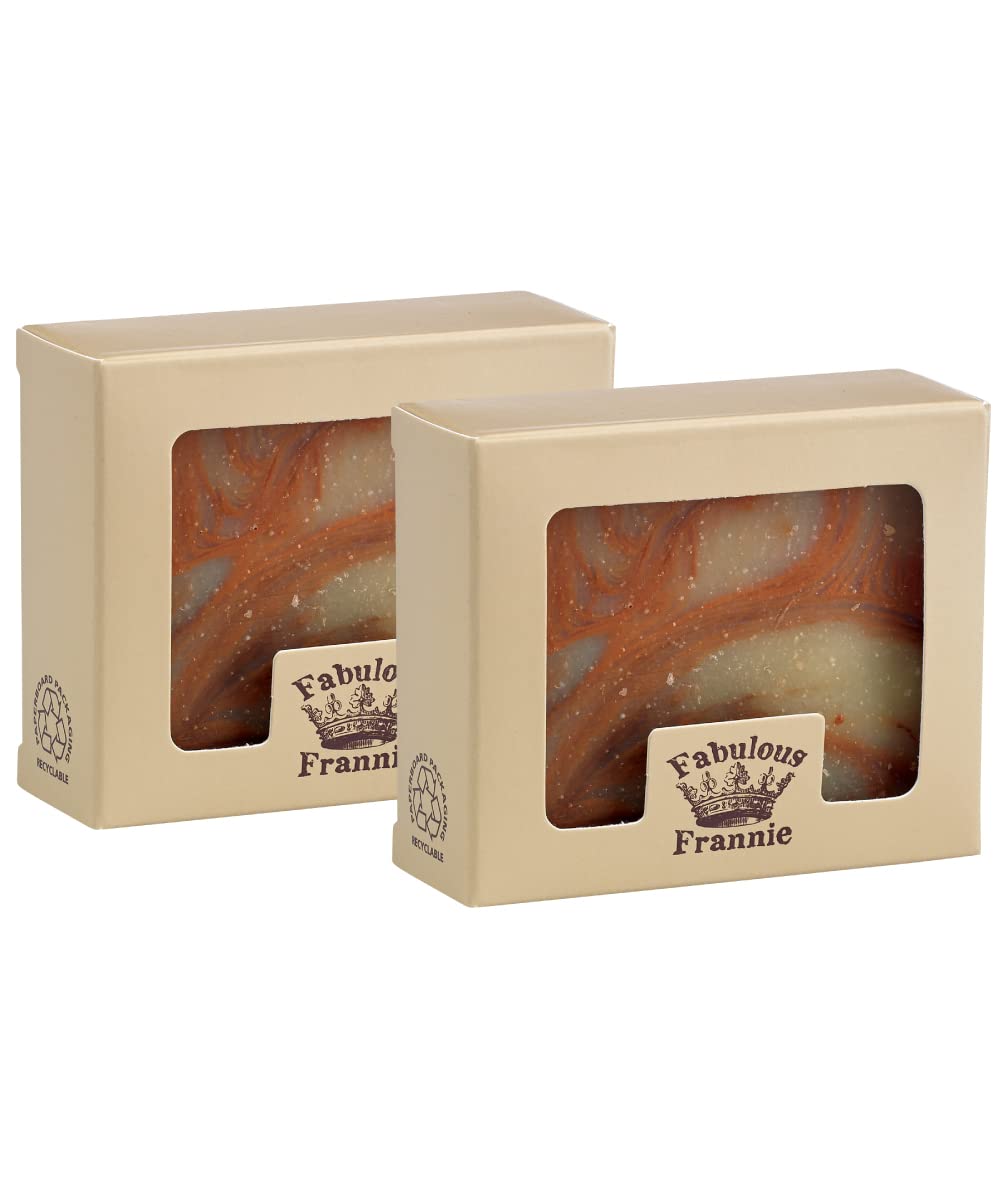 Fabulous Frannie BAY RUM Essential Oil Herbal Soap Gift Set each made with Pure Essential Oil 4 Ounce (Pack of 2) … Beauty & Personal Care Fabulous Frannie