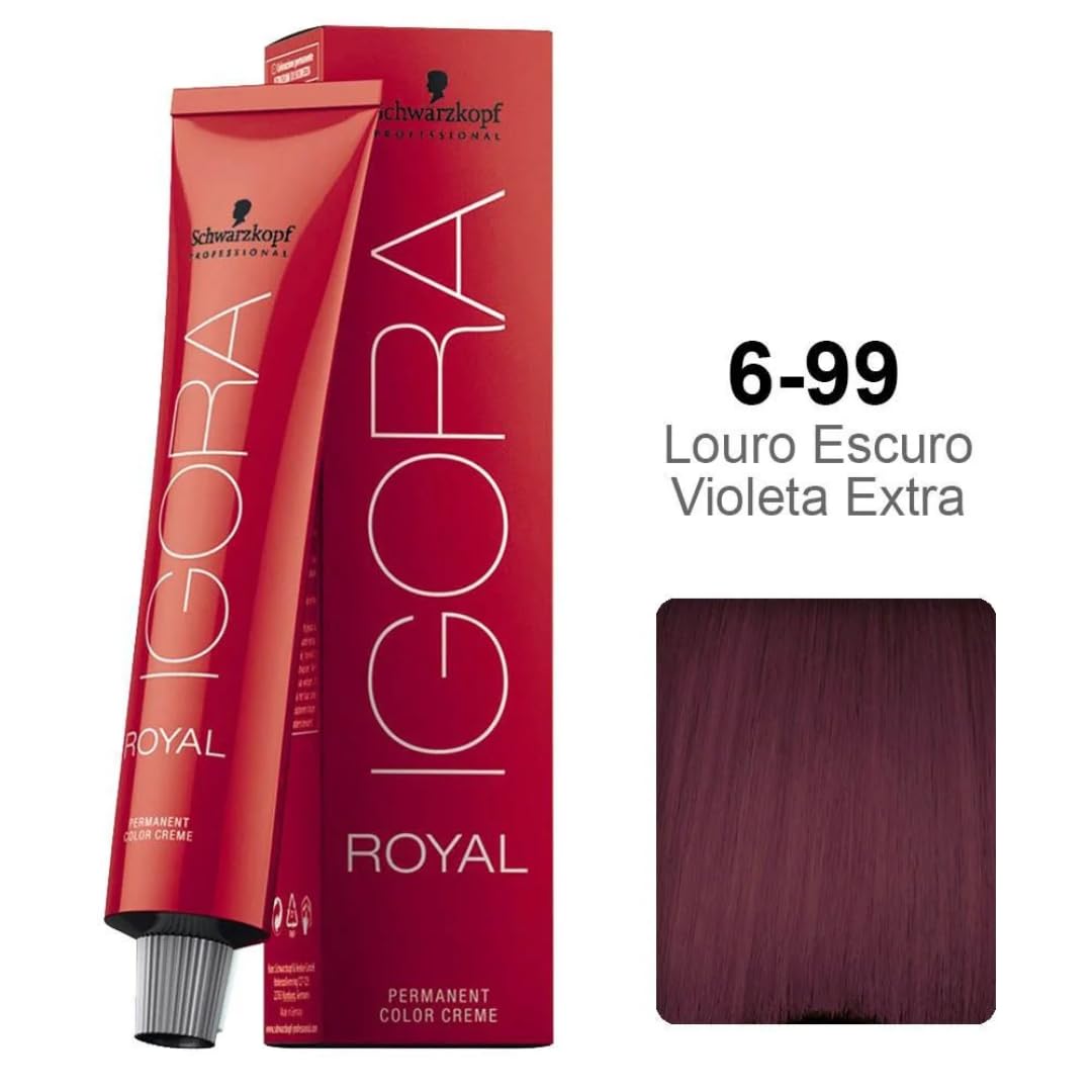 Schwarzkopf Professional Igora Royal Permanent Hair Color, 6-99, Dark Blonde Violet Extra, 60 Gram Beauty & Personal Care Schwarzkopf Professional