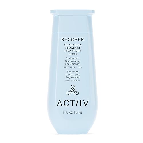 ACTIIV Recover Thickening Shampoo Treatment For Men | Supports the Appearance of Fuller, Healthier-Looking Hair, Supports Scalp Health, Plant-Based Beauty & Personal Care ACTIIV