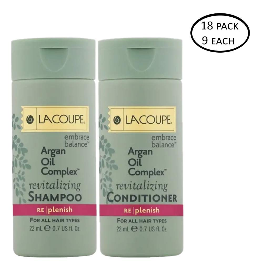 Lacoupe Shampoo and Conditioner - Set of 18 0.75Oz each - 9 Each Shampoo and 9 Each Conditioner Total 13.5 Oz Beauty & Personal Care LA COUPE