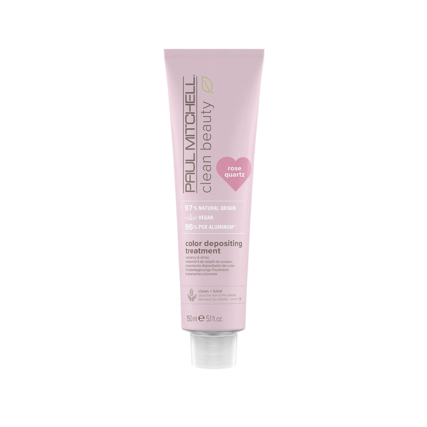Paul Mitchell Clean Beauty Color-Depositing Treatment, For Refreshing + Protecting Color-Treated Hair 5.1 oz, Rose Quartz Beauty & Personal Care Paul Mitchell