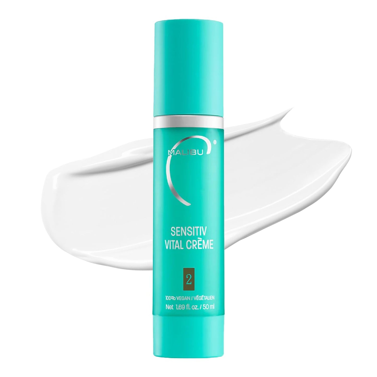 Malibu C Sensitiv Vital Crème Face Moisturizer - Non-Comedogenic Moisturizer for Combination Skin - Lightweight Formula Enriched with Pro Vitamin B5 Beauty & Personal Care Malibu C