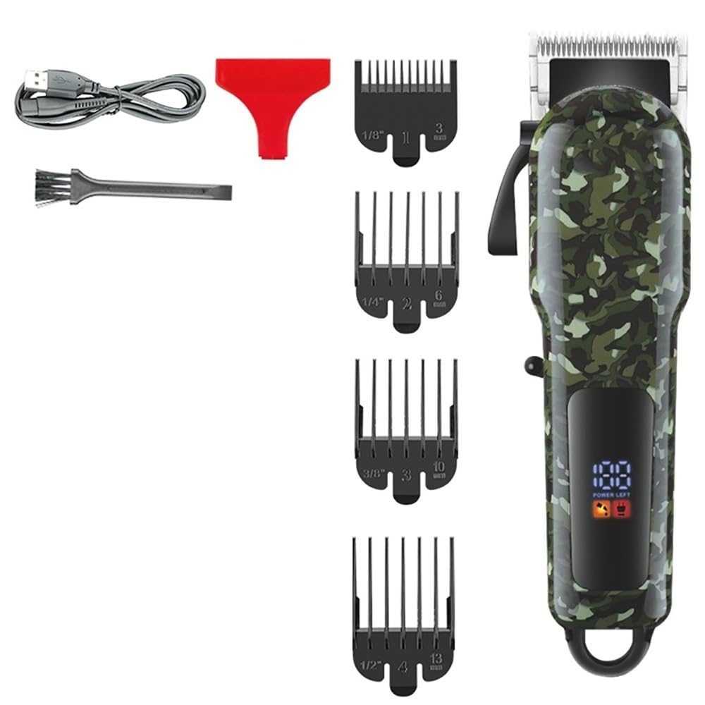 GLESVOWIO Pro Hair Clipper Electric Trimmer Professional Rechargeable Cordless for Men Cutting Machine Beauty and Personal Care GLESVOWIO