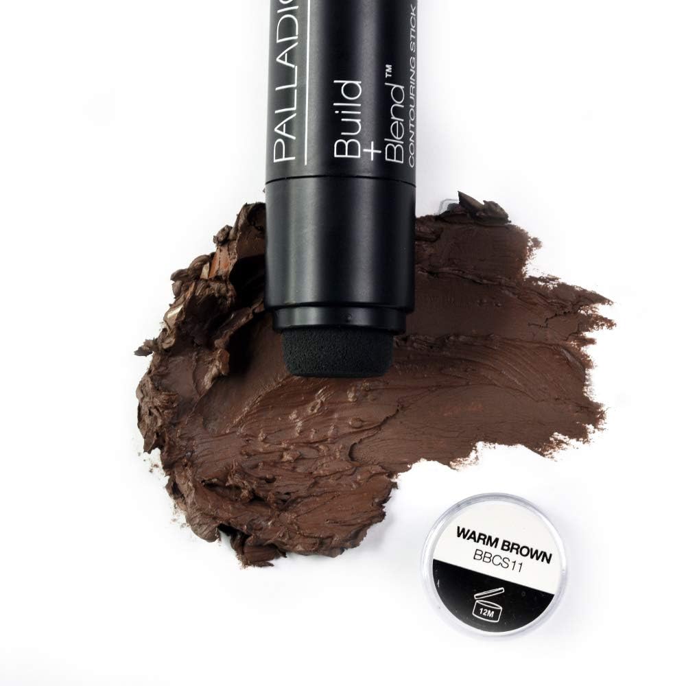Palladio Contouring Makeup Stick BUILD + BLEND Contour Stick Makeup, Face Makeup for Perfect Sculpting Look, 0.23 Ounce (Warm Brown) Beauty & Personal Care Palladio