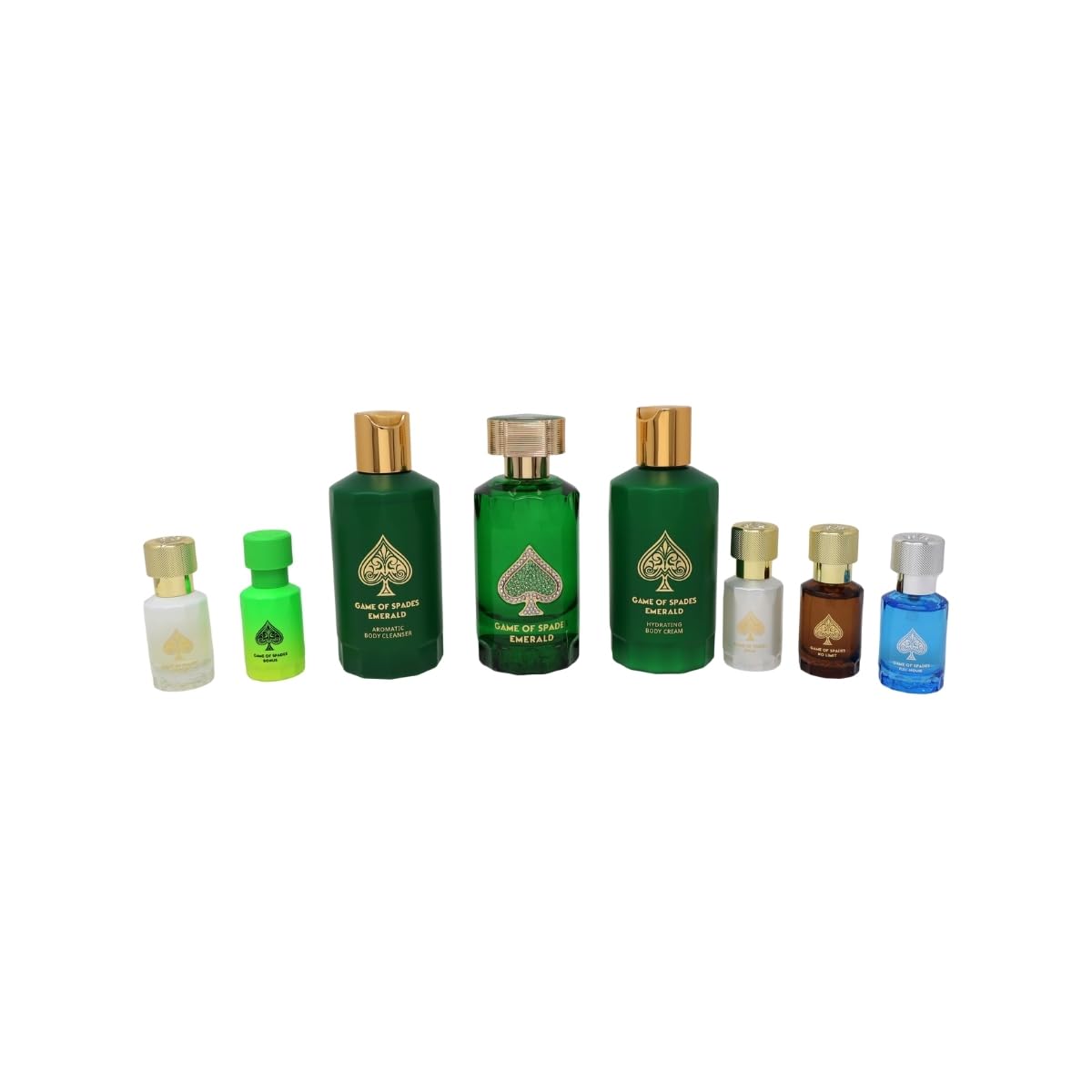 Jo Milano Diamond Edition Paris Game of Spades EMERALD 8PCS GIFT SET spray for Unisex (FRAGRANCE EXPERT'S EXCLUSIVE) Beauty & Personal Care Jo Milano
