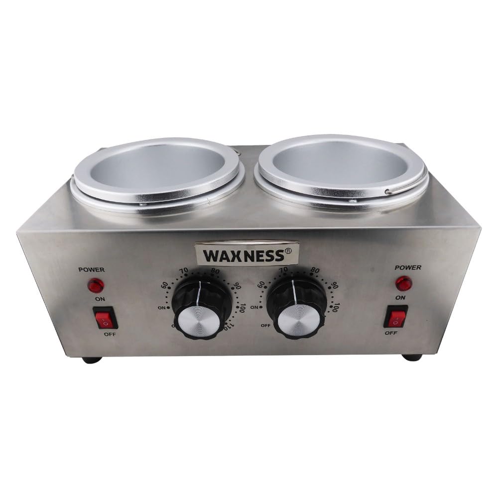 Double Wax Heater WN-5002 Titanium Elite Series 2 X 1 lb Beauty and Personal Care Waxness
