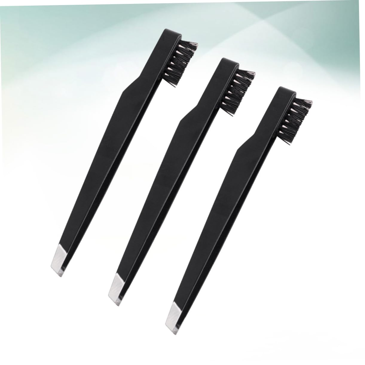 FRCOLOR 3 Pack Eyebrow Tweezers for Women Carbon Steel Angled Eyebrow Plucker Facial Makeup Portable Brow Tweezers for Facial Hair Beauty and Personal Care FRCOLOR