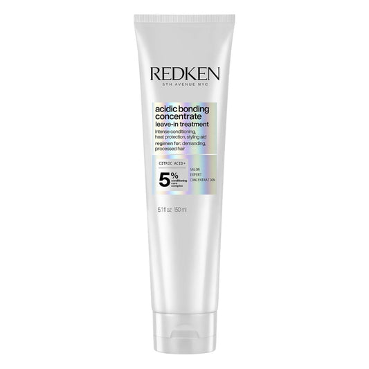 Redken Acidic Bonding Concentrate Leave In Conditioner - Hair Repair Treatment For Weak & Damaged Hair, Bond Building & Strengthening, Smooths