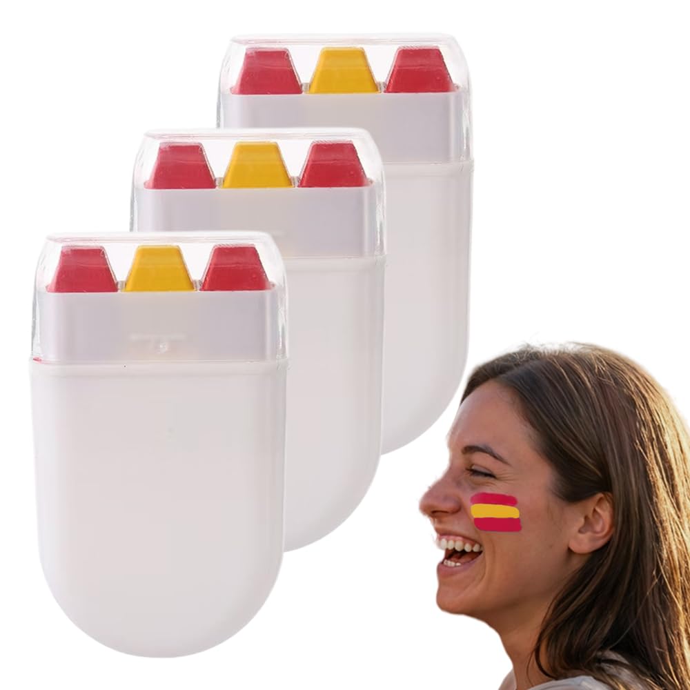 Face Paint Stick, Washable National Flag Face Paint Stick for 2026 Football Rugby Baseball Soccer, Eye Black Face & Body Paint for Outdoors Game Beauty & Personal Care AprYew