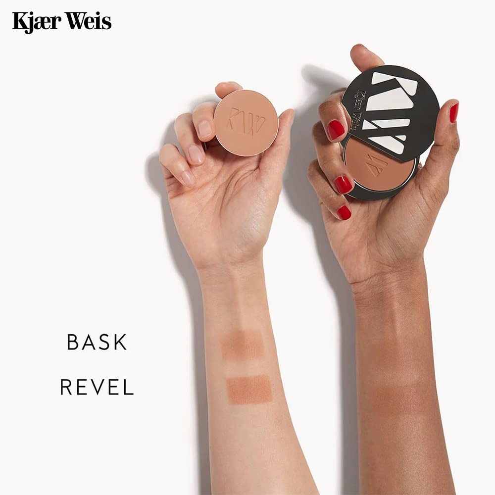 Kjaer Weis Bronzer Powder Makeup. Matte Warm Terracotta Contour Makeup for Natural-Looking Tan Face Makeup. Contour Powder with Certified-Organic Beauty & Personal Care Kjær Weis