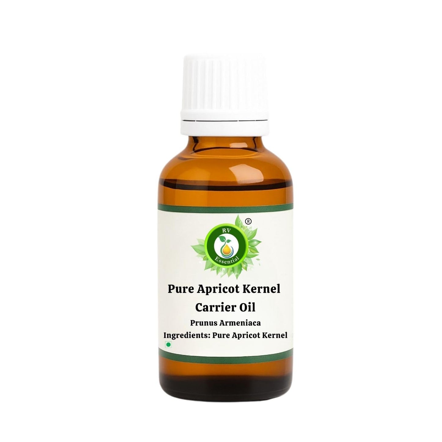 R V Essential Pure Apricot Kernel Carrier Oil 100ml (3.38oz)- Prunus Armeniaca (100% Pure and Natural Cold Pressed) Beauty and Personal Care R V Essential