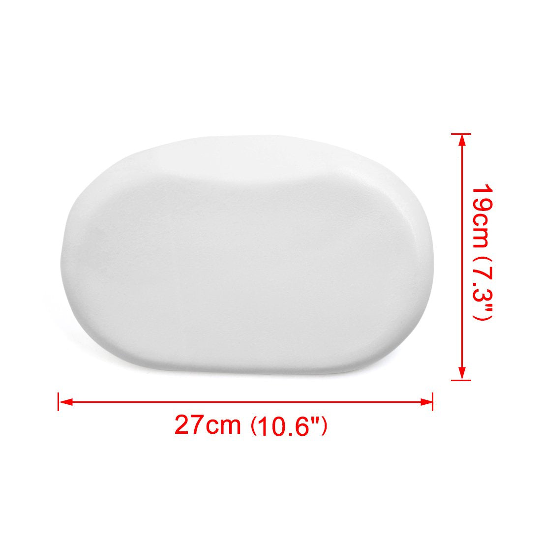 Ruilogod White 10.6 inch x 7.3 inch Luxury Spa Bath Pillow Supports Your Neck Head Perfectly (id: 198 a47 d8b aa8 4d9 Beauty and Personal Care Ruilogod