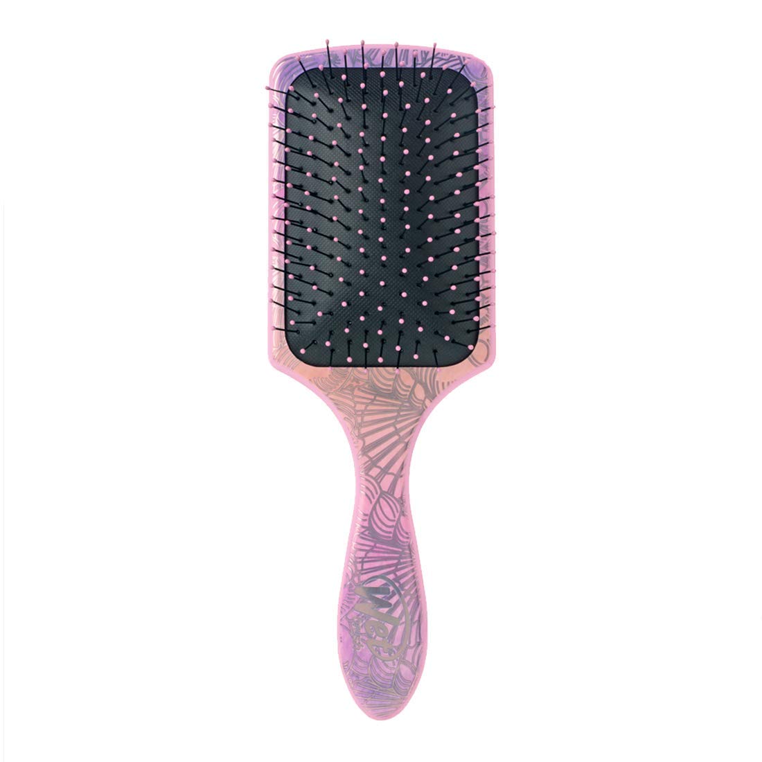 Wet Brush Paddle Detangler Hair Brush, Sea Shells - Ultra-Soft IntelliFlex Bristles with AquaVent Design - Spread Hair Treatments Evenly - Pain-Free
