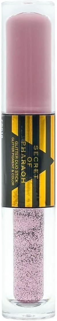 EBIN NEW YORK Secret of Pharaoh Glitter Duo Stick Pink Pyramid | Dual-Ended Primer & Glitter Face Makeup Stick | Creamy Long-Lasting Shimmer Finish | Beauty & Personal Care EBIN NEW YORK