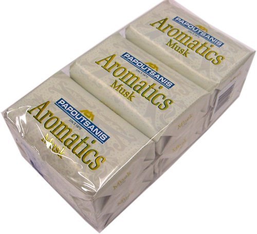 Papoutsanis Aromatics Greek Soap Musk 6 PACK of 4 Oz Bars Beauty & Personal Care Papoutsanis