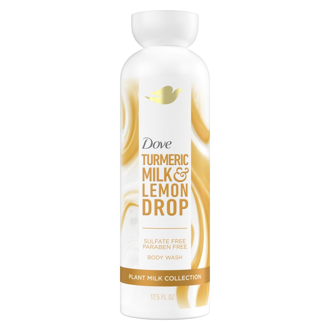 Dove Plant Milk Cleansing Body Wash Turmeric & Lemon for Moisturized Skin Gentle Cleanser, No Sulfates or Parabens, pH balanced 17.5 fl oz Beauty & Personal Care Dove