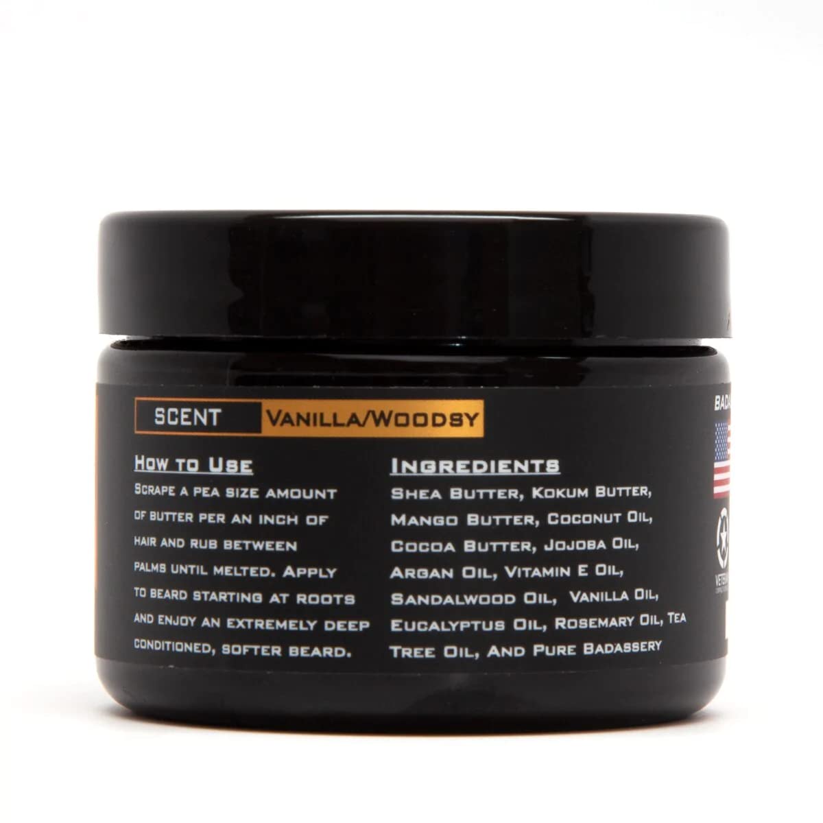 Badass Beard Care Beard Butter For Men - THE ORIGINAL, 3 oz - Made of Natural Ingrediens for Healthy, Soften and Itchness Free Beard and Mustache Beauty & Personal Care Badass Beard Care