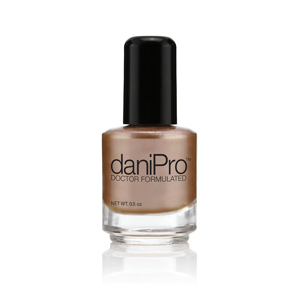 daniPro Doctor Formulated Nail Polish Babe It's You-Pearlescent Mocha Fingernail Polish & Toenail Polish, 0.5 oz with Undecylenic Acid, Biotin