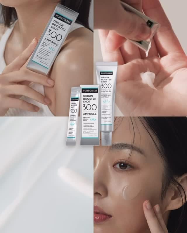 PUREGRAM Origin Skin Booster Shot 300 Spicule Ampoule,1.0 fl oz Advanced Spicule Microneedling Serum for Uneven Texture,Visible Pore & Healthy Glow Beauty & Personal Care PUREGRAM