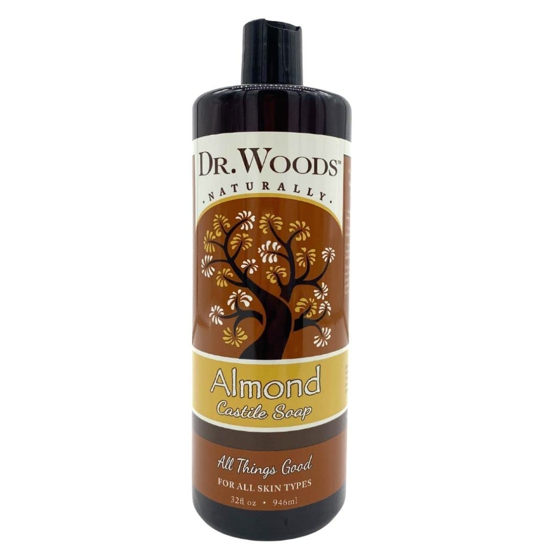 Dr. Woods Pure Almond Castile Soap 32 oz (Pack of 6) Beauty & Personal Care Dr. Woods