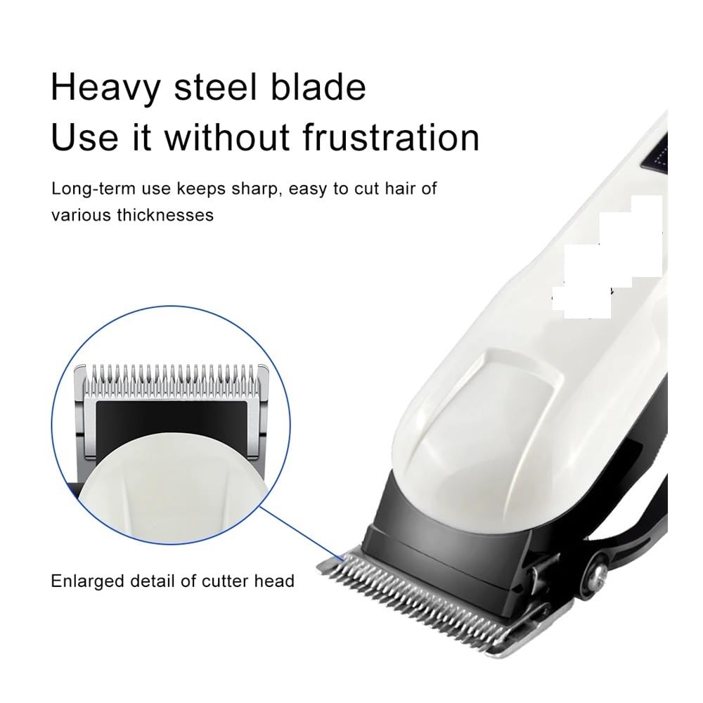 EWKYLSEM Hair Cutter Rechargeable Men's 3-Piece Oil Head Electric Trimmer Suitable for Home use Shaved Hair Salon(3-Set) Beauty and Personal Care EWKYLSEM