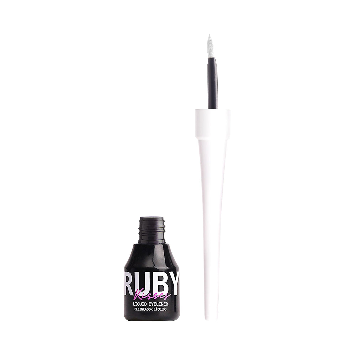 Ruby Kisses Classic Liquid Eyeliner, Smudgeproof Long Lasting Eye Makeup with Felt-Tip Applicator (1 PACK, White) Beauty & Personal Care Ruby Kisses