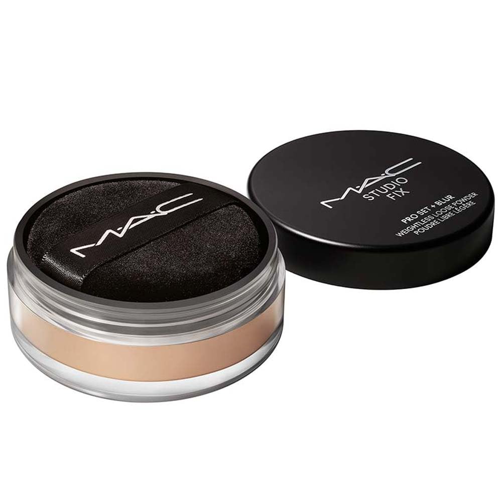 MAC Studio Fix Pro Set + Blur Weightless Loose Powder - Medium Deep (Tanned beige with golden undertone) - 0.22 oz / 6.5 g Beauty & Personal Care MAC
