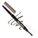 Palladio Brow Definer Retractable Pencil, Triangular Tip Fills Brows for a Natural Look, Tame and Shape Eyebrows with Spoolie Brush, Eyebrow Shaper Beauty & Personal Care Palladio