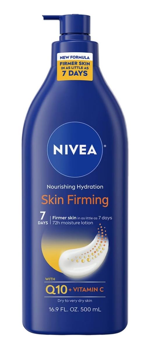 NIVEA Lotion Nourishing Skin Firming 16.9 Ounce Pump (500ml) (3 Pack) Beauty & Personal Care NIVEA