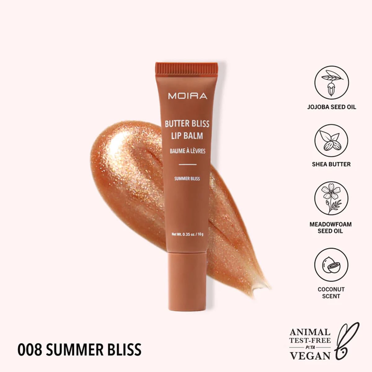 Moira Butter Bliss Lip Balm (008, Summer Bliss) Beauty and Personal Care Moira