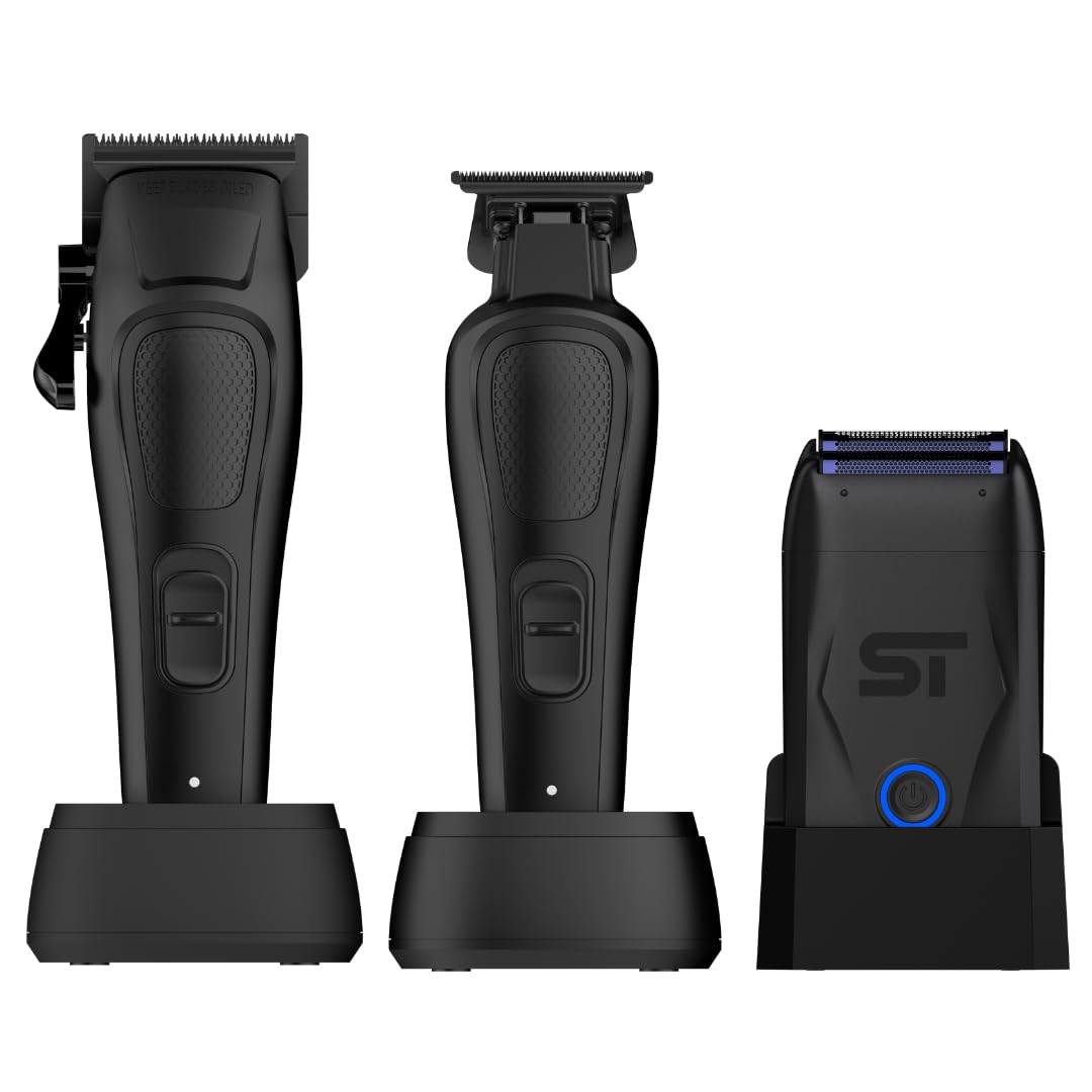 Supreme Trimmer Darkstar 82 Metal Body Clipper, Trimmer & Darkstar Foil Shaver Set with Magnetic Vector Motor - 180 Min Run Time, 9100 RPM Beauty and Personal Care Supreme Trimmer