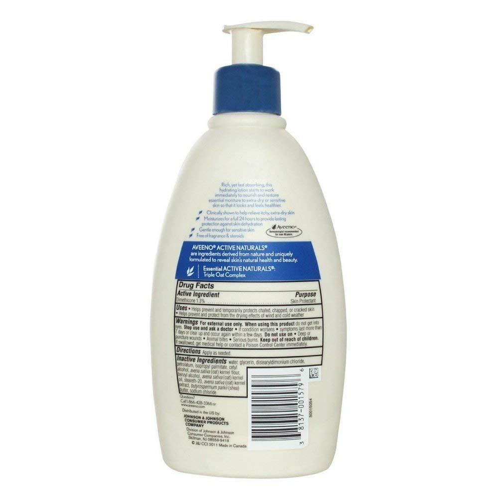 Aveeno Active Naturals Skin Relief Moisturizing Lotion, 12-Ounce Pump Bottles (Pack of 3) Beauty & Personal Care Aveeno