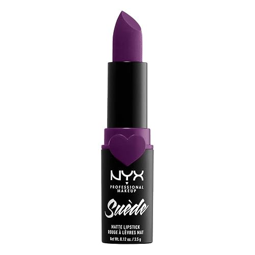 NYX PROFESSIONAL MAKEUP Suede Matte Lipstick, Vegan Formula - Stfu (Magenta) Beauty & Personal Care NYX PROFESSIONAL MAKEUP
