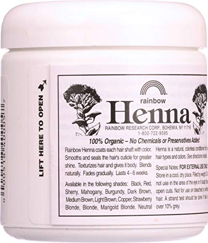 Rainbow Research Henna Hair Color and Conditioner Persian, Copper Red, 4 Fluid Ounce Beauty & Personal Care Rainbow Research