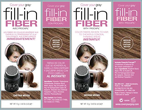 Cover Your Gray Pro Fill-In Fibers with Procapil - Medium Brown Beauty & Personal Care Cover Your Gray