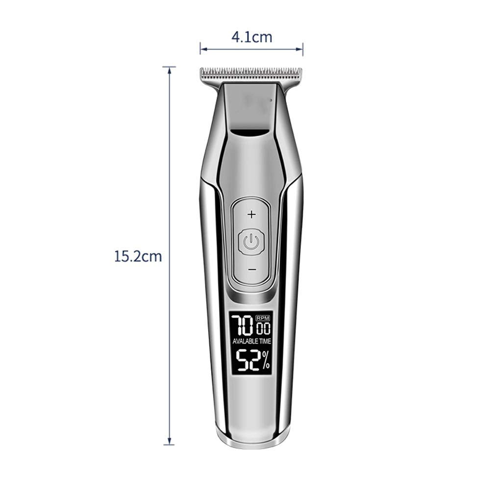 ZUIAI Professional Electric Hair Clipper, Electric Trimmer, Hair, Hair Clipper, Electric Clipper, Men's LCD Digital Beauty and Personal Care ZUIAI