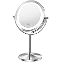 Benbilry 10X Magnifying Lighted Makeup Mirror, 7 Inch Double Sided 1X/10X Magnification with Lights, 360° Rotation Swivel Travel Make Up Mirror Beauty & Personal Care Benbilry