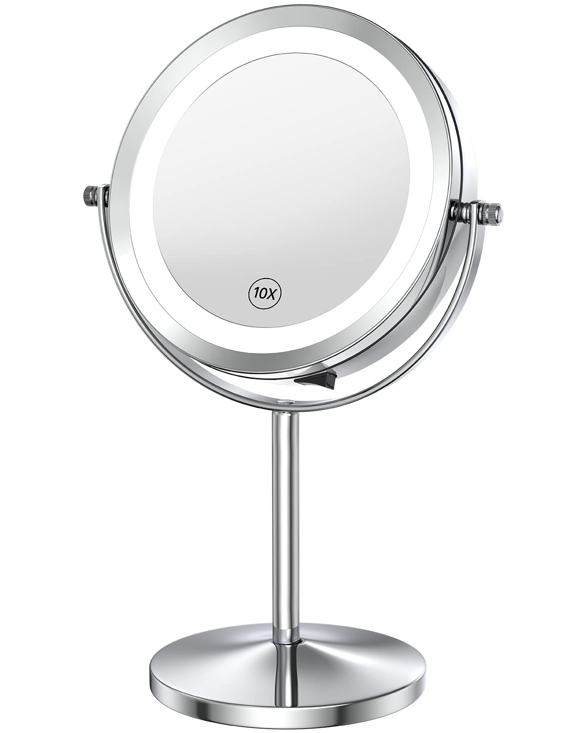 Benbilry 10X Magnifying Lighted Makeup Mirror, 7 Inch Double Sided 1X/10X Magnification with Lights, 360° Rotation Swivel Travel Make Up Mirror Beauty & Personal Care Benbilry