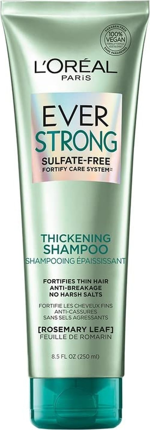 L'Oreal Paris Hair Expertise EverStrong Thickening Shampoo, Rosemary, 8.5 Fl Oz