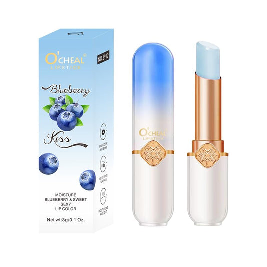 O'CHEAL Color Fruit Lipstick Peach Temperature Changing Lip balm Moisturizing Waterproof Long Lasting Moisturizes Lip Balm Beauty and Personal Care O'CHEAL